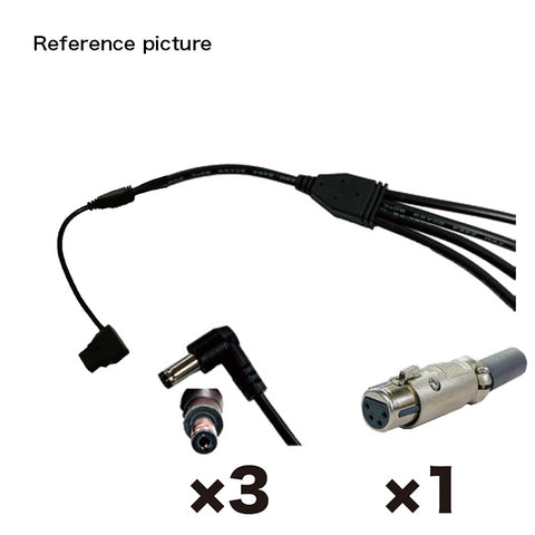 Power Tap Male to XLR Female/DC Jack Male Splitter Cable CABLE-MXWL-4
