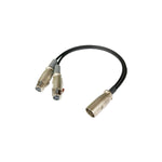 Audio Cable XLR5P(M)<XLR3P(F)x2